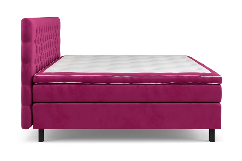 Celine Kontinentalsäng 210x210cm - Rosa/Sammet - Products - Möbler - Säng - Kontinentalsäng