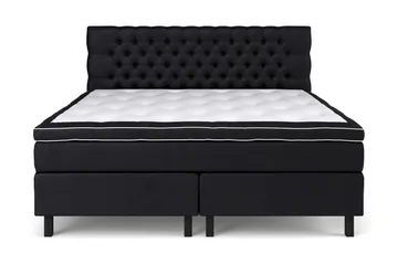 Celine Sängpaket 210x210cm - Svart/Sammet - Products - Möbler - Säng - Kontinentalsäng