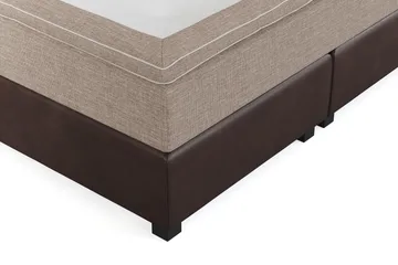 Cuba Sängpaket 160x200 med Två Beiga Kuddar - (+Fler val) Beige/Brun - Products - Möbler - Säng - Kontinentalsäng