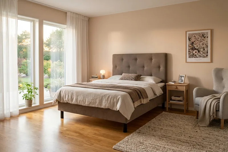 Dream Komplett Sängpaket 120x200 cm Assymetriska knappar - Brun - Products - Möbler - Säng - Komplett sängpaket