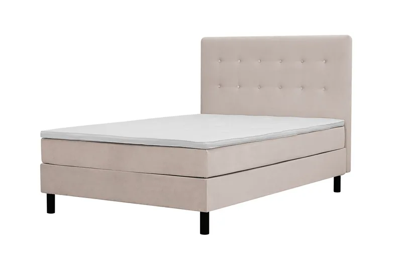 Dream Komplett Sängpaket 120x200 cm Knappar - Beige - Products - Möbler - Säng - Enkelsäng