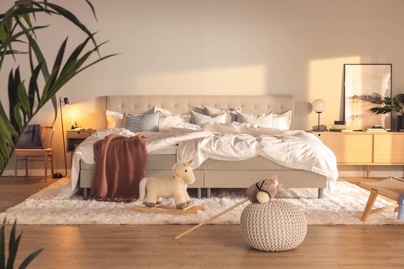 Ella Familjesäng Sängpaket 280x210  cm - (+Fler val) Beige - Products - Möbler - Säng - Kontinentalsäng
