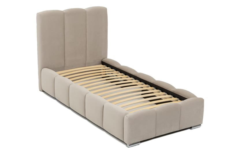 Gioia Sängram med Förvaring 90x200 cm - Rosa - Products - Möbler - Säng - Sängram & sängstomme