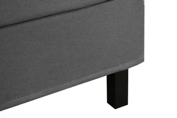 Hilton Komplett Sängpaket 160x200 cm Kontinentalsäng med rutad sänggavel - Grå - Products - Möbler - Säng - Kontinentalsäng