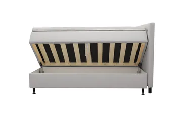 Hilton Plus Komplett Sängpaket med Förvaring 160x200 cm - Grå - Products - Möbler - Säng - Säng med förvaring