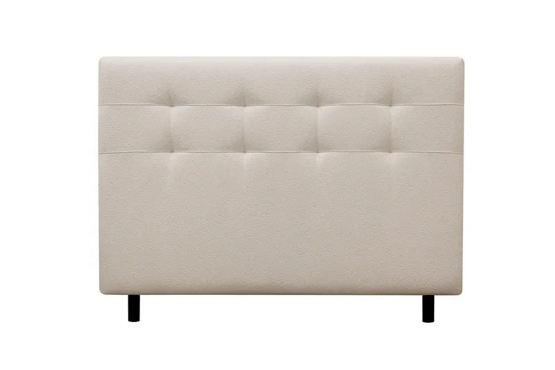 Hilton Premium Komplett Sängpaket 160x200 cm Kontinentalsäng med Sänggavel - Ljusbeige Bouclé - Products - Möbler - Säng - Kontinentalsäng