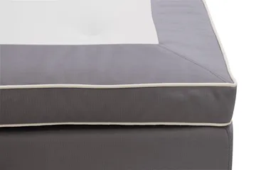 HVILA Lyx Komplett Sängpaket 180x200 cm Kontinentalsäng med knappad sänggavel i sammet - Grå - Products - Möbler - Säng - Kontinentalsäng