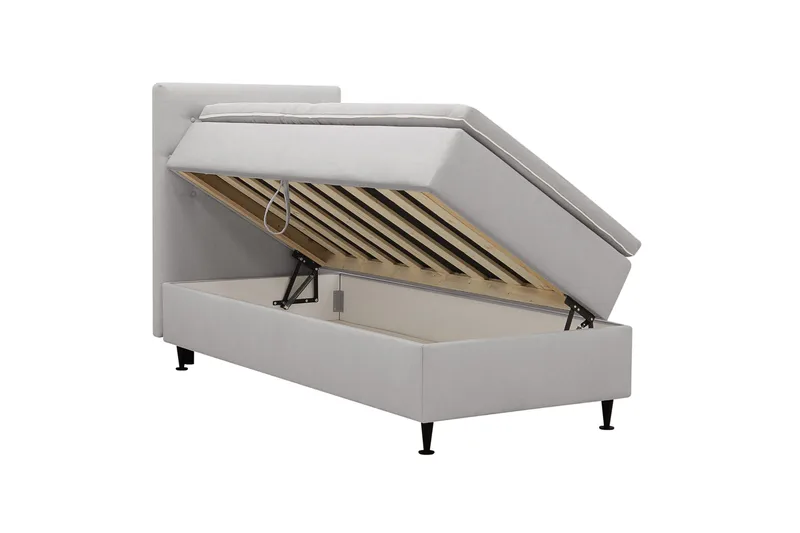 HVILA Plus Komplett Sängpaket med Förvaring 90x200 cm - Grå - Products - Möbler - Säng - Komplett sängpaket