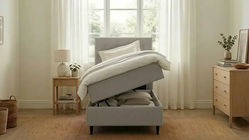 HVILA Plus Komplett Sängpaket med Förvaring 90x200 cm - Grå - Products - Möbler - Säng - Komplett sängpaket