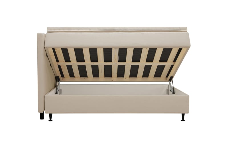 HVILA Plus Komplett Sängpaket med Förvaring 120x200 cm - Beige - Products - Möbler - Säng - Enkelsäng