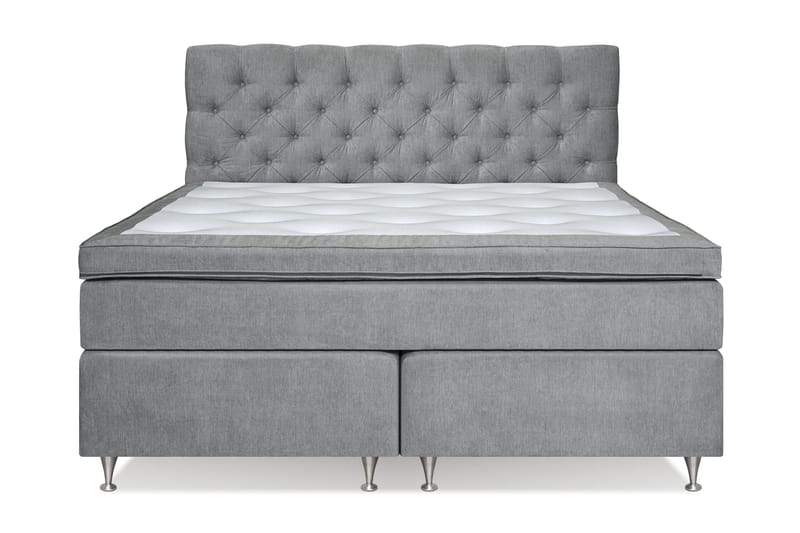 Joluma Kontinentalsäng Fast 160x200 cm - (+Fler val) 160x200 cm Grå - Products - Möbler - Säng - Kontinentalsäng
