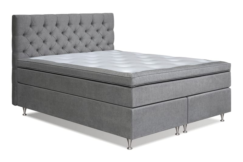 Joluma Kontinentalsäng Fast 160x200 cm - (+Fler val) 160x200 cm Grå - Products - Möbler - Säng - Kontinentalsäng
