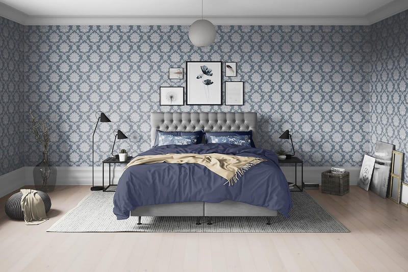 Joluma Sängpaket Fast 160x200 cm - (+Fler val) 160x200 cm Grå - Products - Möbler - Säng - Kontinentalsäng