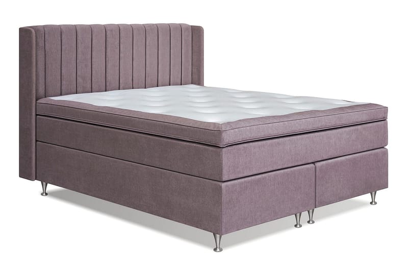 Joluma Sängpaket Fast 160x200 cm - (+Fler val) 160x200 cm Mörkrosa - Products - Möbler - Säng - Kontinentalsäng