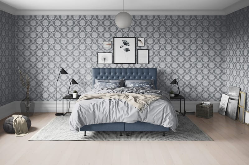 Joluma Sängpaket Fast/Medium 180x200 cm - (+Fler val) 180x200 cm Mörkblå - Products - Möbler - Säng - Enkelsäng