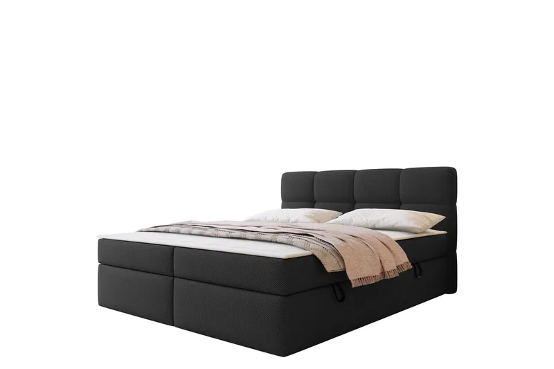 Leckersbo Komplett Sängpaket Kontinentalsäng med förvaring 160x200 cm - Svart - Products - Möbler - Säng - Komplett sängpaket