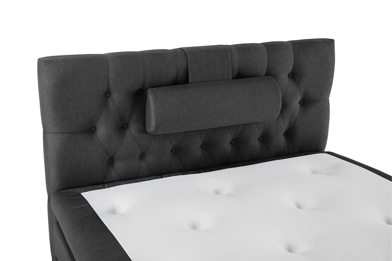 Lucky Komplett Sängpaket 120x200 Polyeter Diamant Sänggavel - Nackkudde Stor Svart/Grå - Products - Möbler - Säng - Enkelsäng
