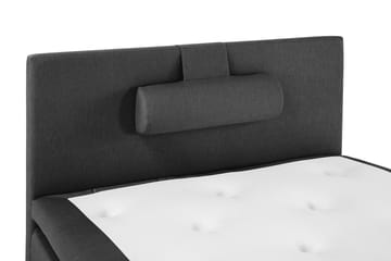 Lucky Komplett Sängpaket 120x200 Polyeter Slät Sänggavel - Nackkudde Stor Svart/Grå - Products - Möbler - Säng - Enkelsäng