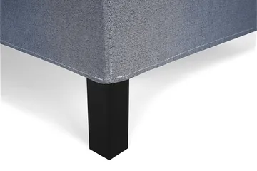Lucky Komplett Sängpaket 140x200 Skum Slät - Nackkudde Stor Mörkblå - Products - Möbler - Säng - Kontinentalsäng