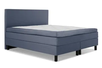Lucky Komplett Sängpaket 180x200 Latex Slät Sänggavel - Mörkblå - Products - Möbler - Säng - Kontinentalsäng