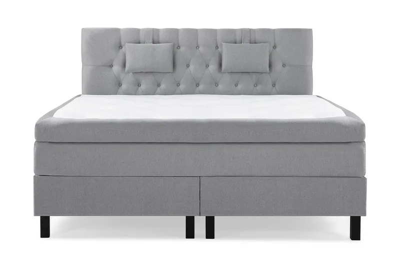 Lucky Komplett Sängpaket 180x200 Memory Diamant, Nackkudde Liten Mellangrå