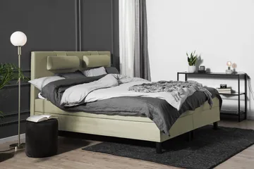 Lucky Komplett Sängpaket 180x200 Memory Slät Sänggavel - Grön - Products - Möbler - Säng - Kontinentalsäng