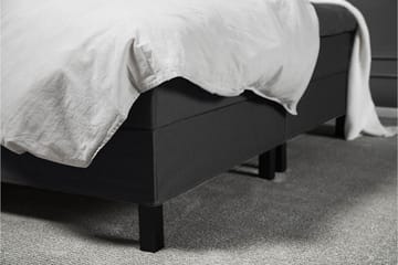 Lucky Komplett Sängpaket 180x200 Skum Slät - Nackkudde Liten Svart/Grå - Products - Möbler - Säng - Kontinentalsäng