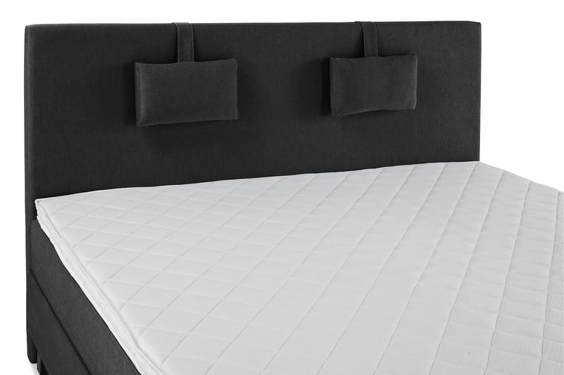 Lucky Komplett Sängpaket 180x200 Skum Slät - Nackkudde Liten Svart/Grå - Products - Möbler - Säng - Kontinentalsäng