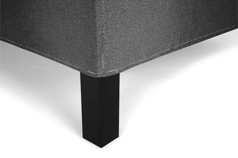 Lucky Komplett Sängpaket 180x200 Polyeter Diamant - Svart / Grå - Products - Möbler - Säng - Kontinentalsäng