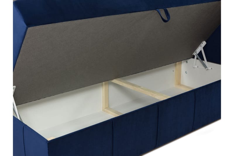 Lyckorna Kontinentalsäng 120x200 cm LED-belysning - Grå - Products - Möbler - Säng - Säng med förvaring