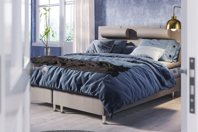 Meja Sängpaket 180x200 - Ljusgrå - Products - Möbler - Säng - Kontinentalsäng