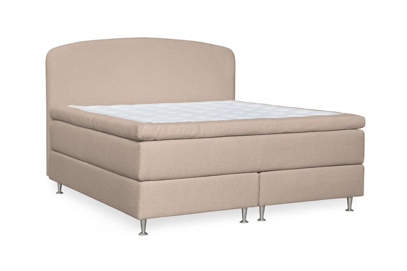 Oslo Lyx Sängpaket 160 curved loop 3, Beige