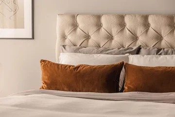 Oslo Lyx Sängpaket Boucle 140x200 Djuphäftad gavel - Beige - Products - Möbler - Säng - Kontinentalsäng