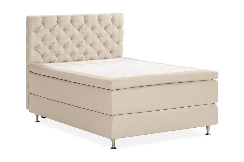 Oslo Lyx Sängpaket Kontinentalsäng 140x200 cm - Beige - Products - Möbler - Säng - Kontinentalsäng