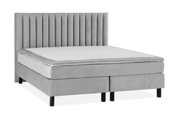 Princess Kontinentalsäng 180x200cm - Ljusgrå/Sammet - Products - Möbler - Säng - Kontinentalsäng