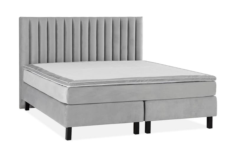 Princess Kontinentalsäng 180x200cm - Ljusgrå/Sammet - Products - Möbler - Säng - Kontinentalsäng