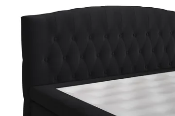 Belda Sänggavel 140 cm Svängd - Svart - Products - Möbler - Säng - Sängtillbehör & sänggavel - Sänggavel