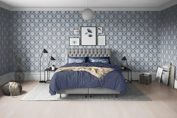 Joluma Sänggavel 160 Knappar - Grå - Products - Möbler - Säng - Sängtillbehör & sänggavel - Sänggavel