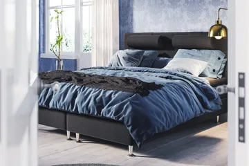 Meja Sänggavel 160x120 - Svart - Products - Möbler - Säng - Sängtillbehör & sänggavel - Sänggavel