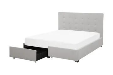 Sandrick Kontinentalsäng med Förvaring 160x200 - Grå - Products - Möbler - Säng - Säng med förvaring