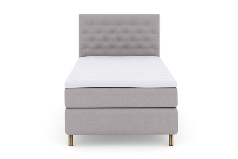 Select No 3 Komplett Sängpaket 120x200 Fast, Ljusgrå/Koppar