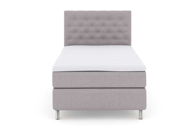 Select No 3 Komplett Sängpaket 120x200 Fast, Ljusgrå/Metall