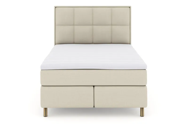 Select No 3 Komplett Sängpaket 160x200 Fast/Medium, Beige/Koppar