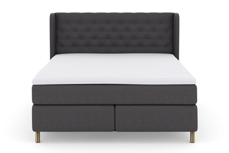 Select No 3 Komplett Sängpaket 160x200 Medium - Mörkgrå/Koppar - Products - Möbler - Säng - Kontinentalsäng