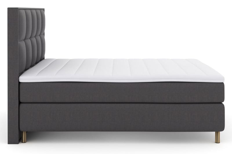 Select No 3 Komplett Sängpaket 180x200 Fast/Medium - Mörkgrå/Koppar - Products - Möbler - Säng - Kontinentalsäng