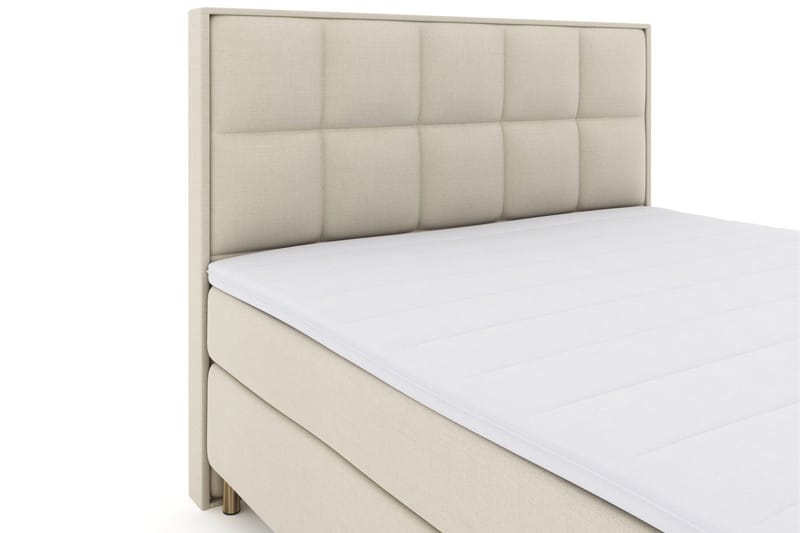 Select No 3 Komplett Sängpaket 210x210 Fast - Beige/Koppar - Products - Möbler - Säng - Kontinentalsäng