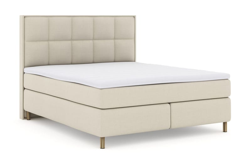 Select No 3 Komplett Sängpaket 210x210 Fast - Beige/Koppar - Products - Möbler - Säng - Kontinentalsäng