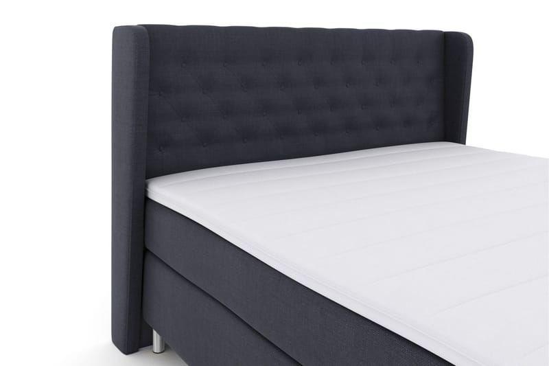 Select No 3 Komplett Sängpaket 210x210 Fast - Blå/Metall - Products - Möbler - Säng - Kontinentalsäng
