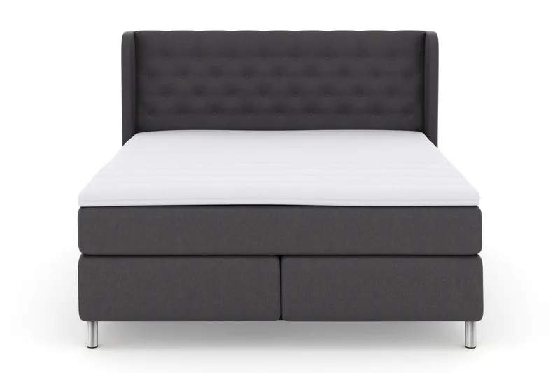 Select No 3 Komplett Sängpaket 210x210 Fast - Mörkgrå/Metall - Products - Möbler - Säng - Kontinentalsäng