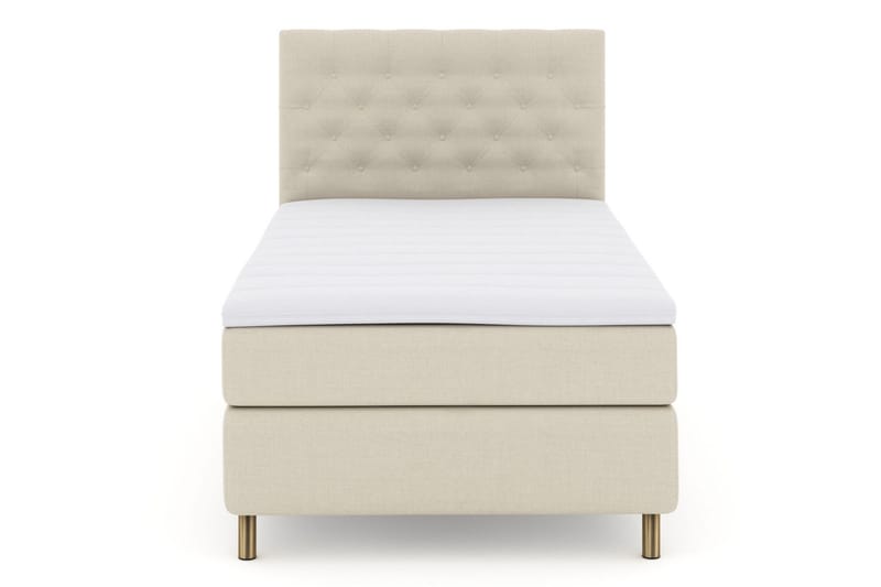 Select No 3 Kontinentalsäng 120x200 Fast, Beige/Koppar